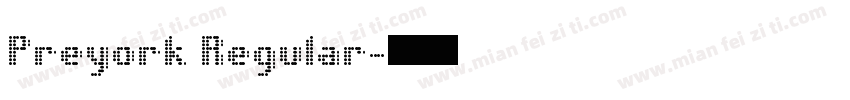 Preyork Regular字体转换